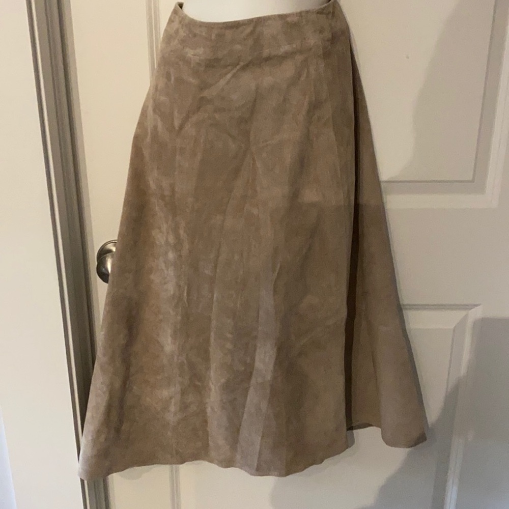 Suede skirt